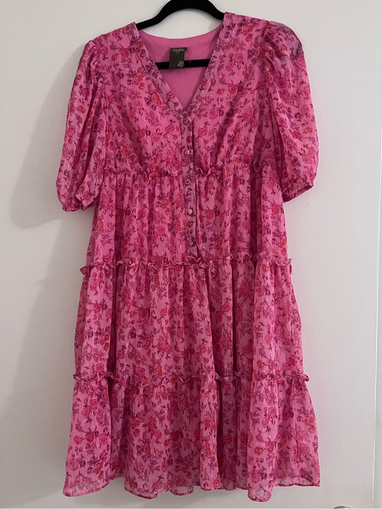 Taylor Dresses & Skirts - Taylor Pink Floral Ruffle Sundress - Cottagecore Style